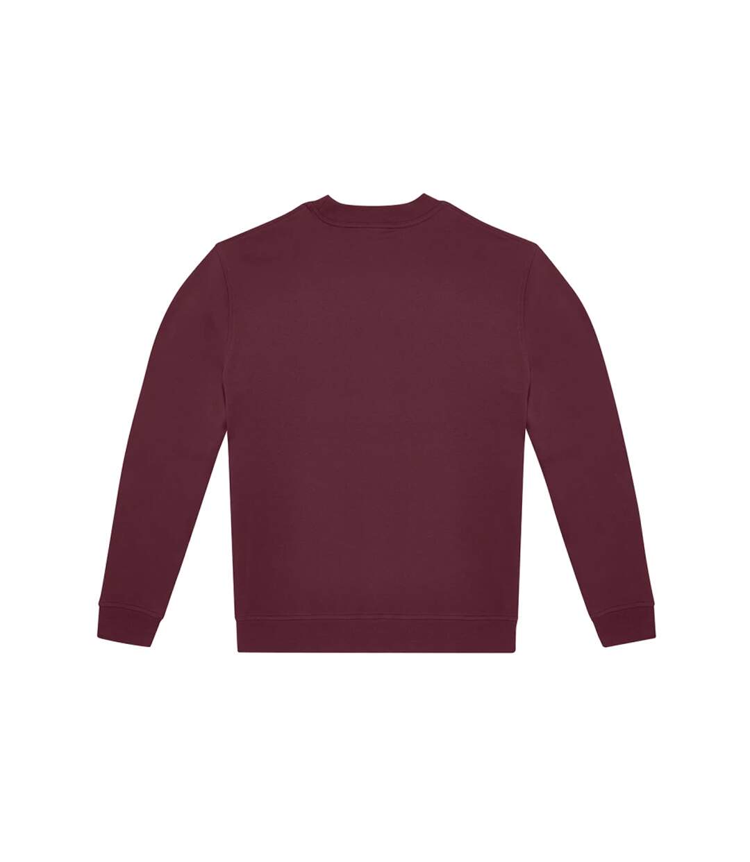 Unisex adult id.332 crew neck sweatshirt burgundy B&C-2