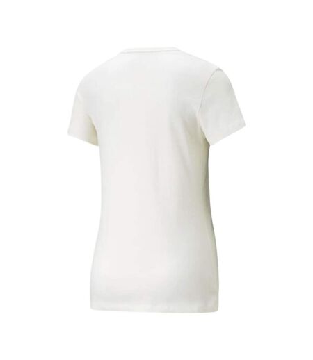 T-shirt Motif/style Brodé Essential Femme Beige Puma