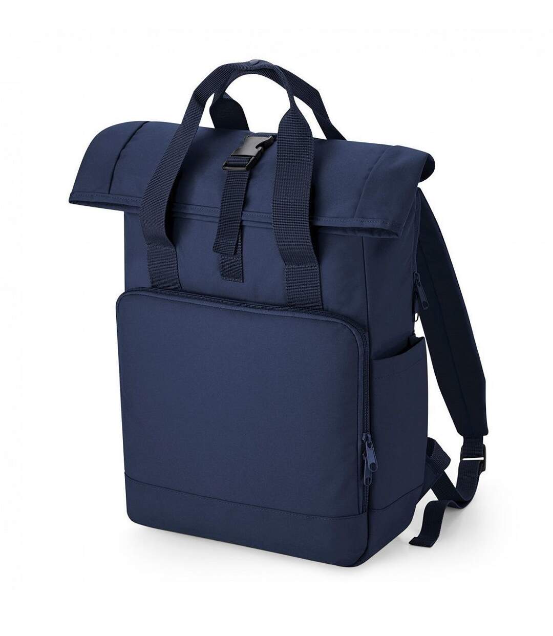 Sac à dos recyclé rolltop et poignées - BG118L - bleu marine-1