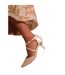 Womens/ladies kennedi crossover strap kitten heel shoes off white Where´s That From-2