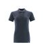 Womens/ladies Crossover Plain Polo Shirt Dark Navy Mascot-1