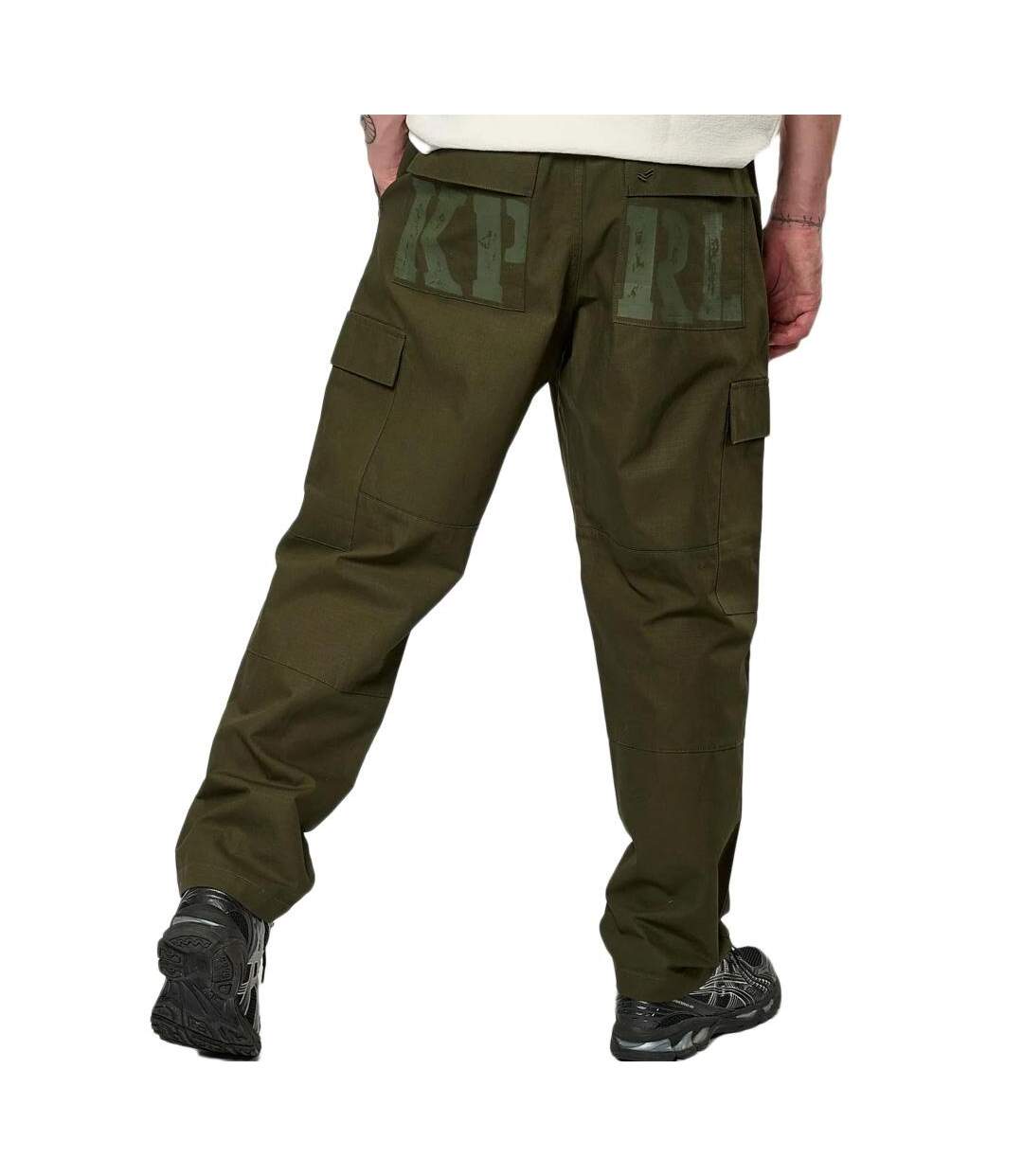 Pantalon fluide kaki homme kaporal biagi-2