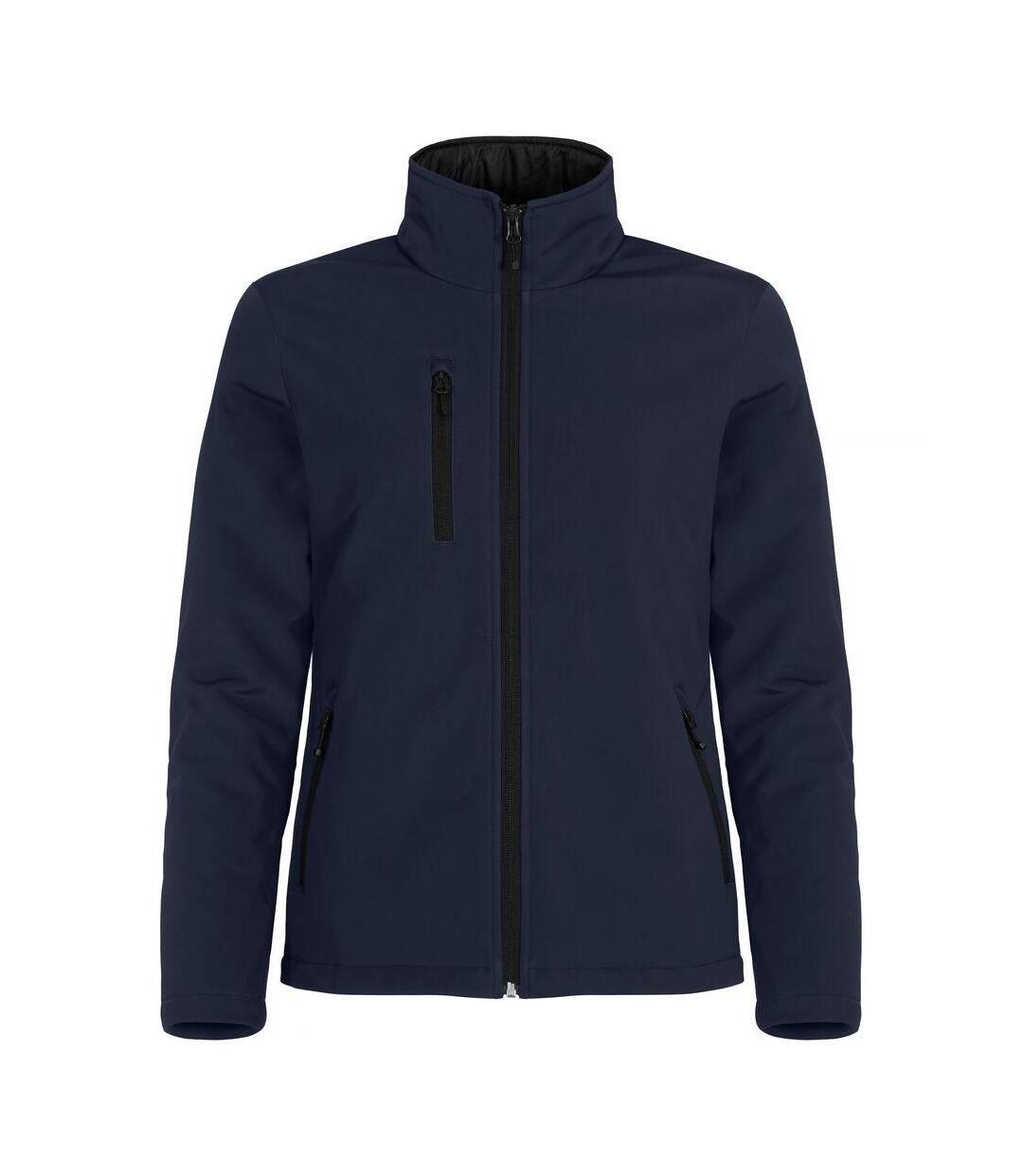 Womens/ladies Padded Soft Shell Jacket Dark Navy Clique-1