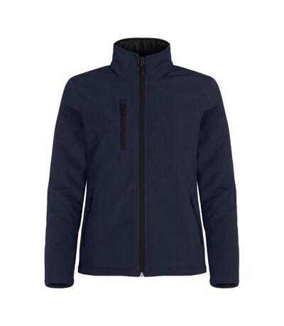 Womens/ladies Padded Soft Shell Jacket Dark Navy Clique