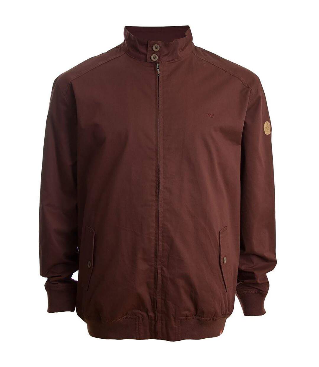 Duke Mens Windsor Kingsize Cotton Harrington Jacket (Burgundy) - UTDC190-2
