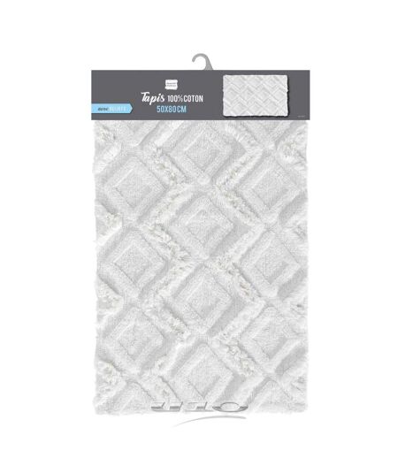 Tapis de Salle de Bain Ikatis 50x80cm Blanc