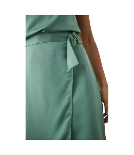 Principles Womens/Ladies Satin D-Ring Midi Skirt (Sage) - UTDH6043