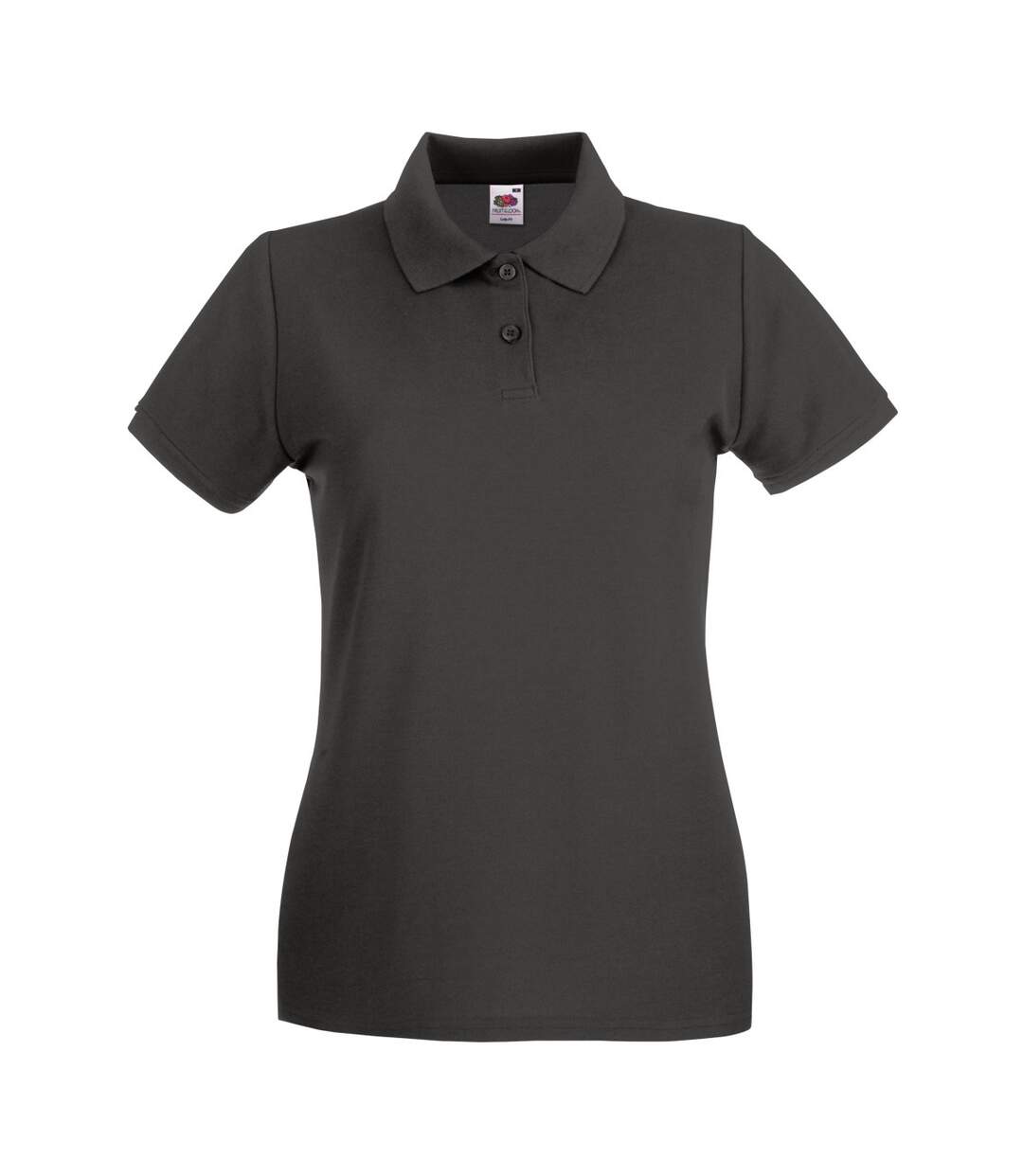 Polo premium femme anthracite Fruit of the Loom