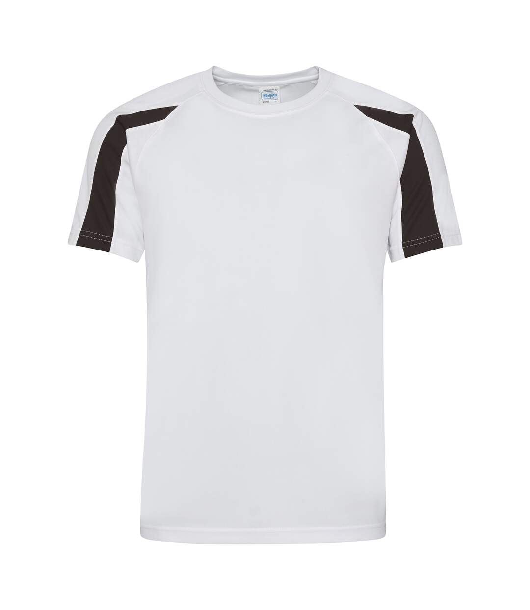 T-shirt sport contraste homme blanc arctique/noir Just Cool-1