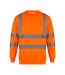 Sweatshirt haute visibilité  pour femme orange haute visibilité Yoko-1