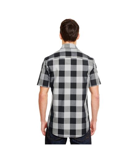 Chemise Motif/style À Carreaux Buffalo Homme Noir Blanc Burnside