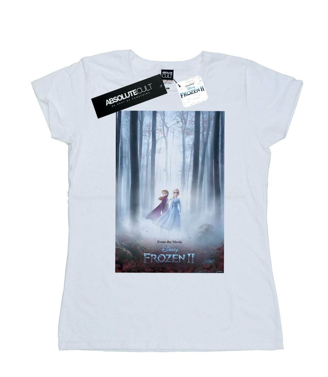 Disney T-shirt en coton Femmes/Dames Frozen 2 Movie Poster (Blanc) - UTBI21609-1