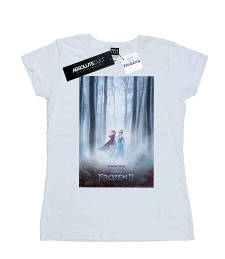 Disney T-shirt en coton Femmes/Dames Frozen 2 Movie Poster (Blanc) - UTBI21609