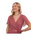 Womens/ladies Wrap Fitted Flutter Bridesmaid Maxi Dress Rose Anaya With Love-3