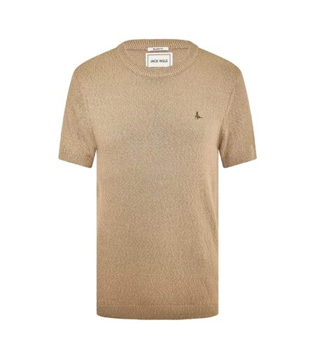 Mens Knitted T-shirt Khaki Jack Wills