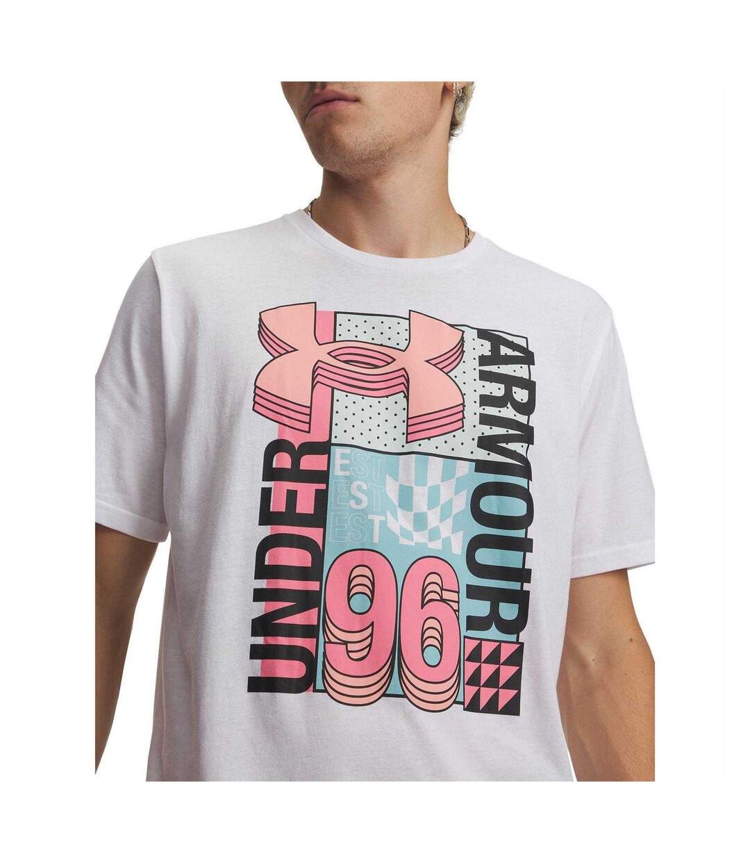 T-shirt Motif/style Logo Homme Blanc Under Armour-3