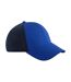 Casquette De Baseball Motif/style Blocs De Couleurs Club Bleu Roi Bleu Marine Beechfield-1