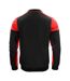 Unisex Adult Prime Two Tone Polo Sweatshirt Black Red Printer-2