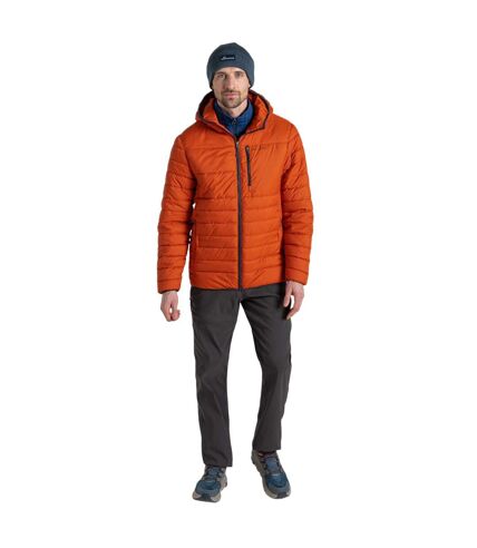 Mens compresslite viii hooded padded jacket carnelian orange Craghoppers