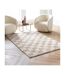 Tapis Déco Shaggy Damero 120x170cm Naturel-4