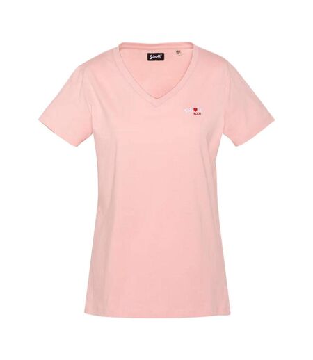 T-Shirt rose femme schott tsbrodedw