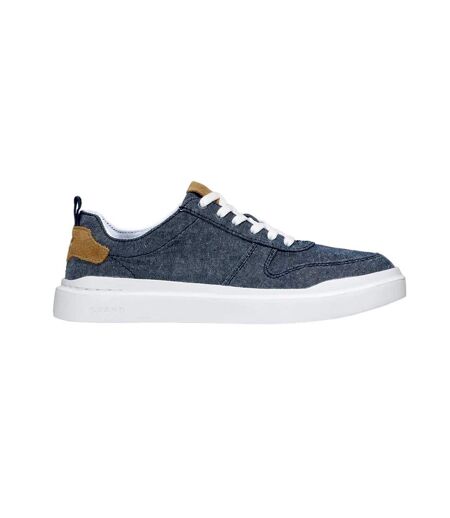 Escarpins grandpro rally homme bleu ciel / daim / blanc Cole Haan