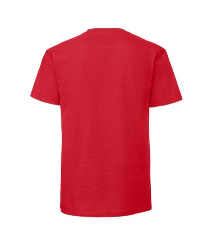 Fruit of the Loom Mens Iconic Premium Ringspun Cotton T-Shirt (Red) - UTBC5183