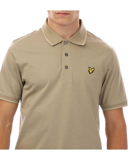 Polo Style Ton Sur Ton Homme Beige Lyle & Scott