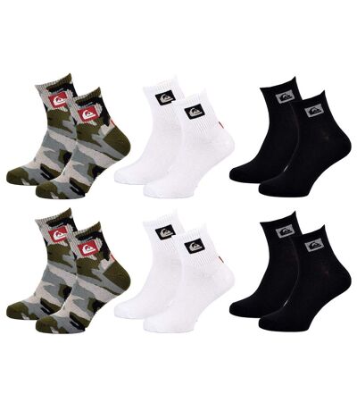 Chaussettes QUIKSILVER QUARTER 6 Pcs 0443