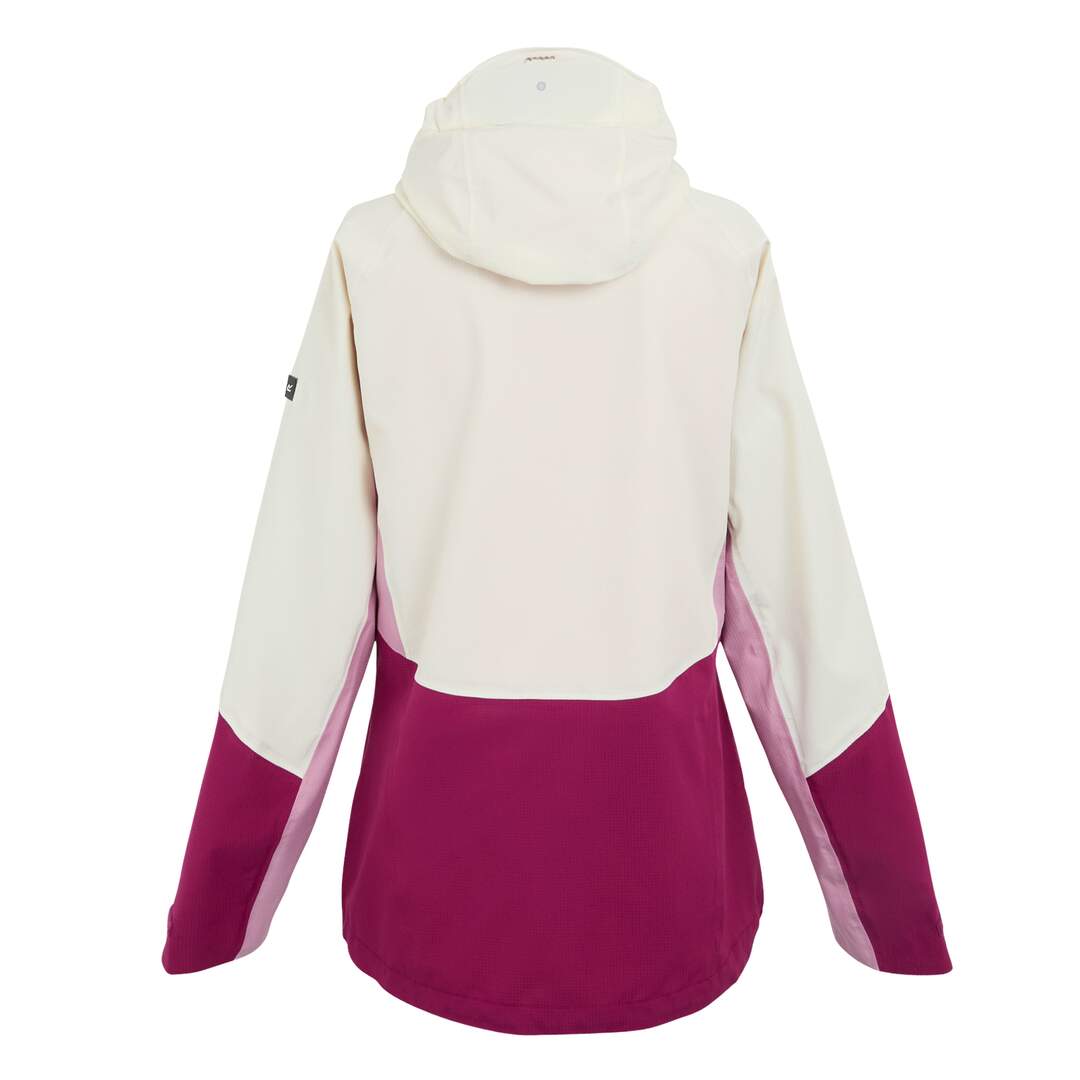 Veste imperméable raddick femme vanille clair / bordeaux / lilas Regatta-2