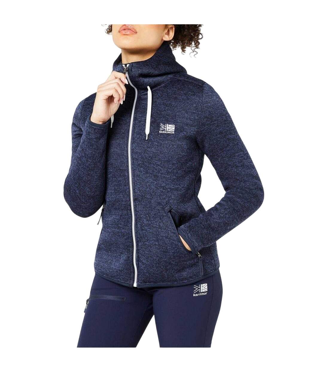 Veste À Capuche Motif/style Orbite Femme Bleu Marine Karrimor-3
