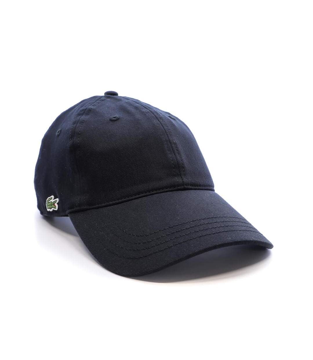 Casquette noire mixte lacoste monochrome cotton twill - taille unique-2