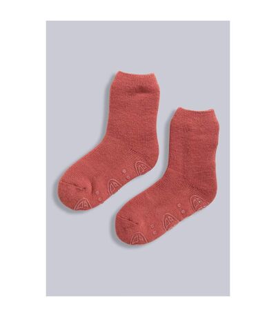 Chaussettes de ski cosy femme vieux violet Animal