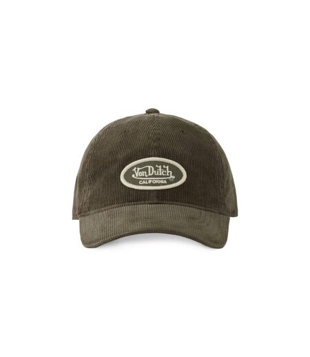 Casquette dad cap adulte en velours avec patch Log Vondutch