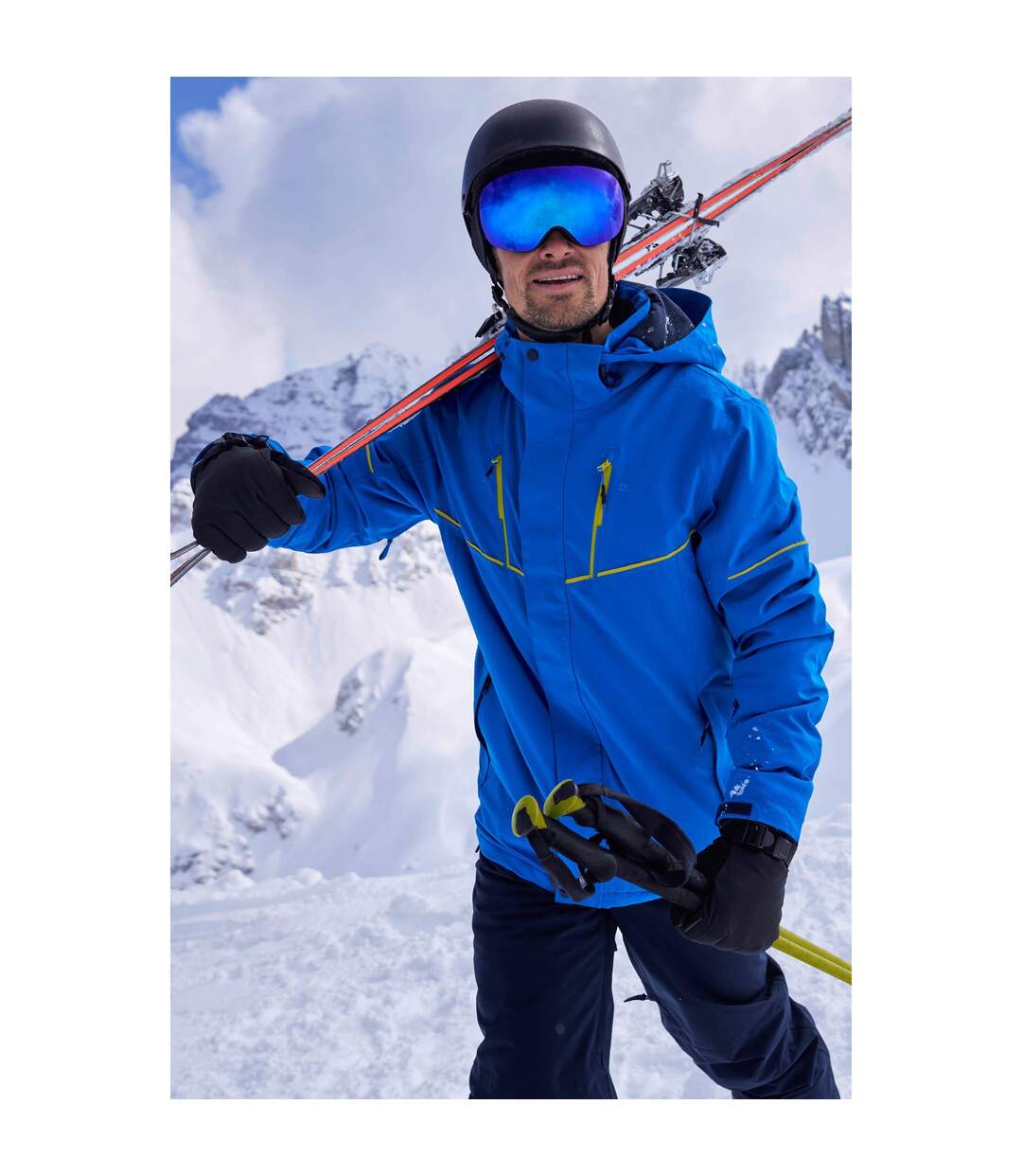 Blouson de ski galactic extreme homme bleu vif Mountain Warehouse-1