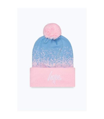 Hype Knitted Speckle Fade Beanie (Blue/Pink)