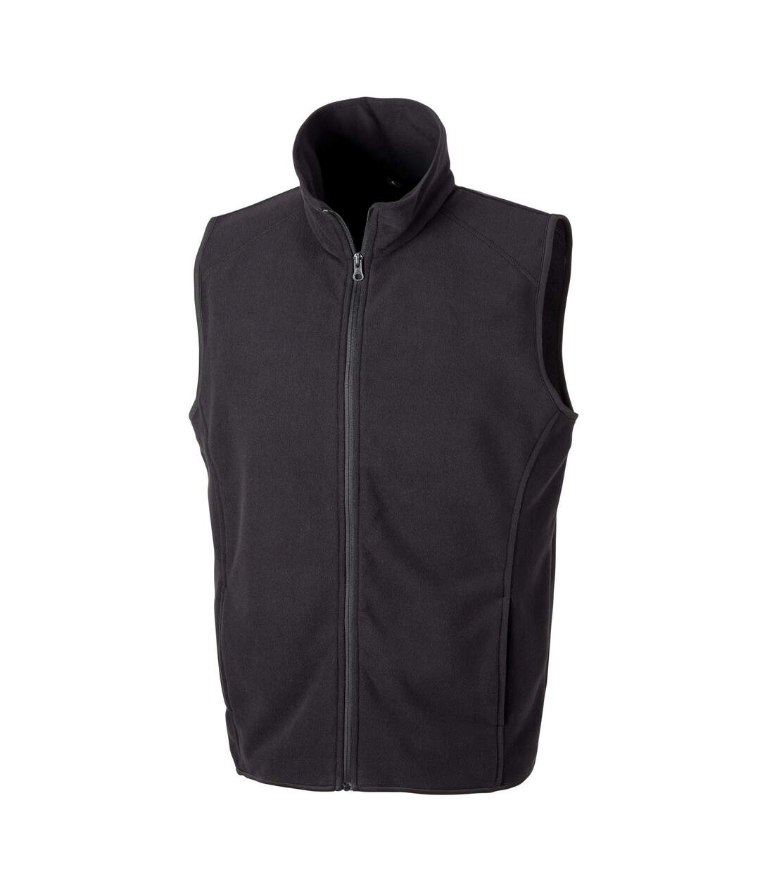 Unisex adult microfleece vest black Result Core