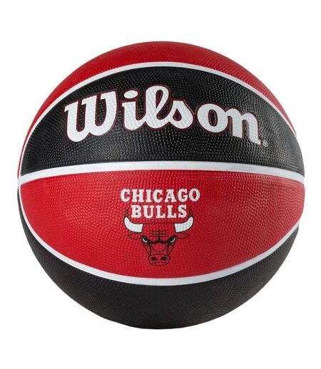 Ballon De Basket Motif/style Chicago Bulls Nba Team Taille 7 Noir Rouge Wilson