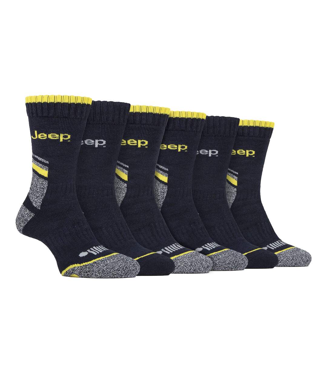 Paquet de 6 chaussettes renforcées de travail robustes pour hommes-1