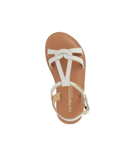 Sandales Plate Cuir Enfant Les Tropeziennes Backle