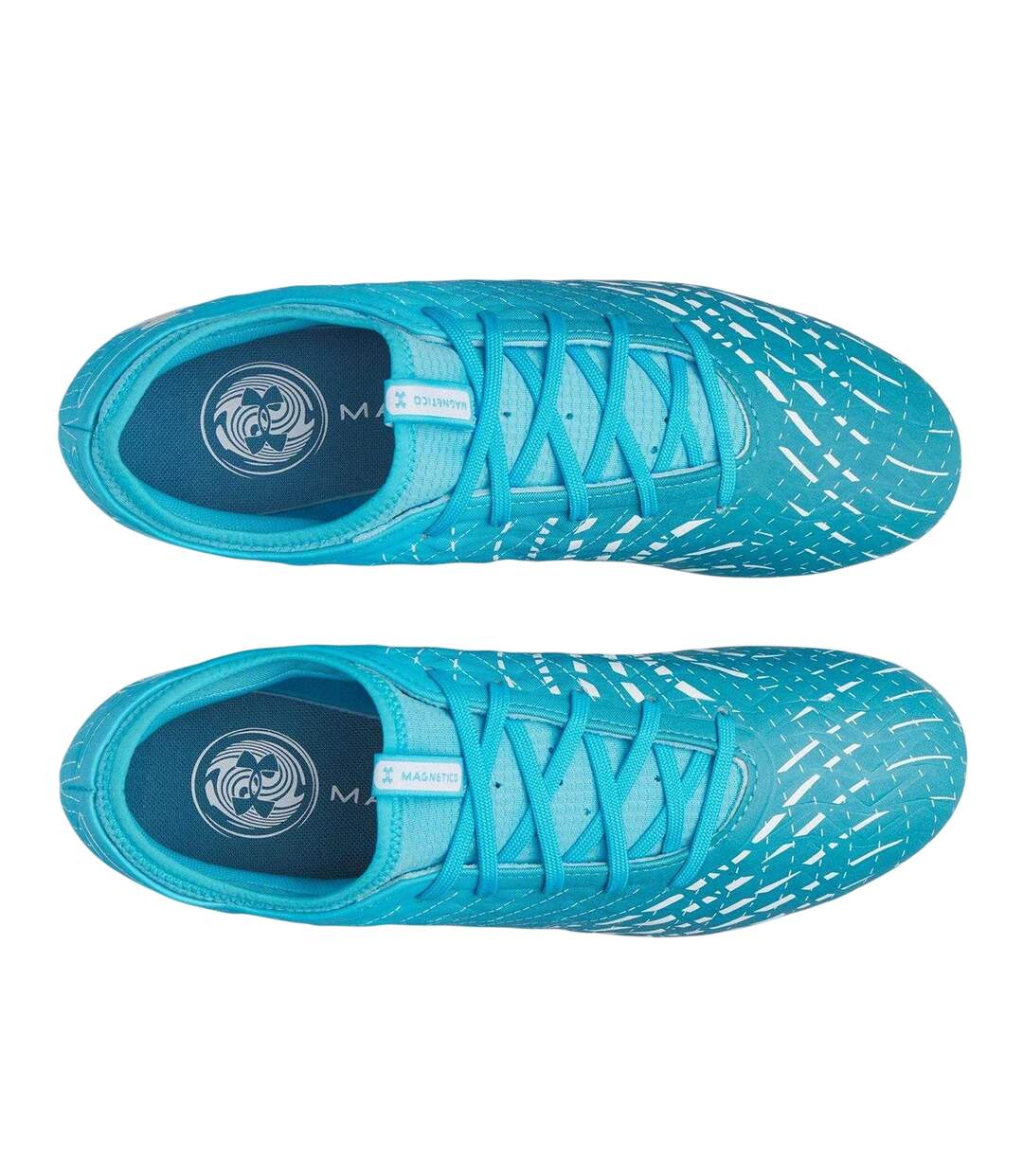 Mens Magnetico Elite 5 Firm Ground Football Boots Blue White Under Armour-3