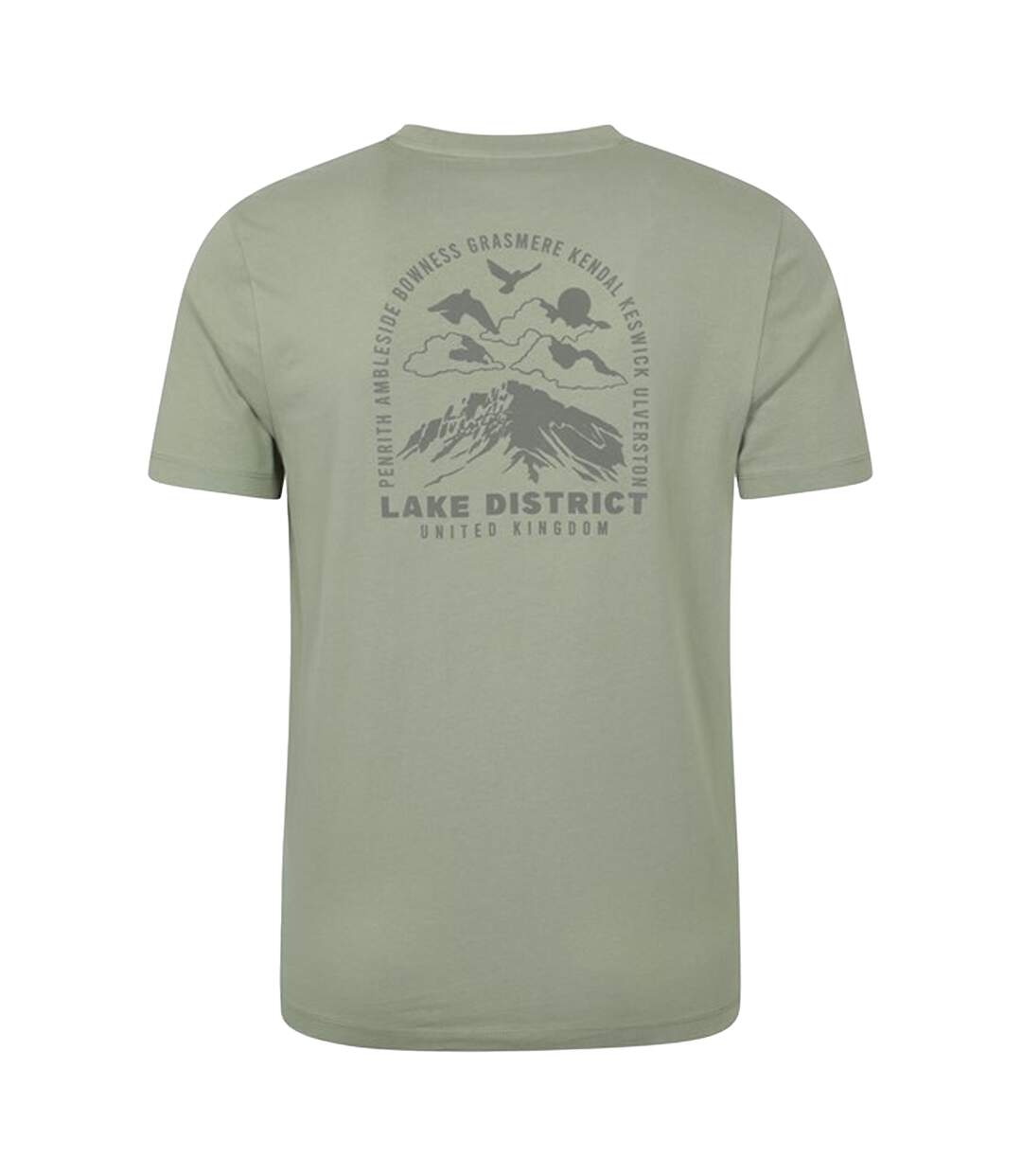 Mens ireland short-sleeved t-shirt khaki green Mountain Warehouse-2