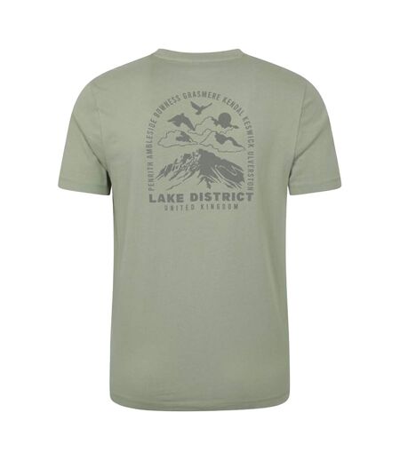 Mens ireland short-sleeved t-shirt khaki green Mountain Warehouse