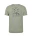 Mens ireland short-sleeved t-shirt khaki green Mountain Warehouse-2