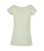 T-shirt À Col Large Pour Femme/femme Menthe Claire Build Your Brand-2