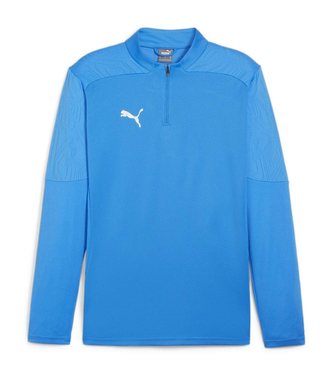 Mens Teamfinal Quarter Zip Training Fleece Top Blue Puma-1