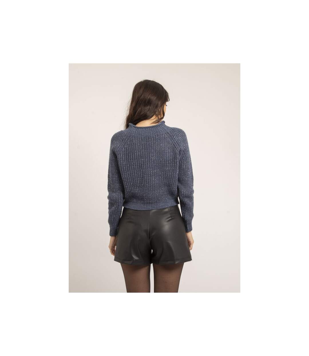 Pull col montant lurex KAMPALA - Dona X Lisa-2
