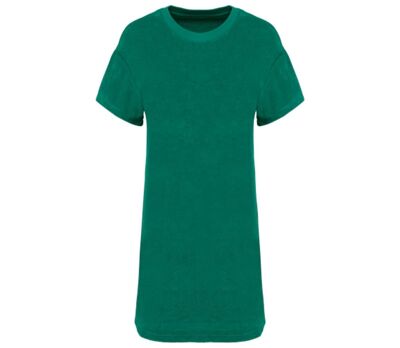 Robe écoresponsable en éponge - Femme - PAT5028 - vert malachite