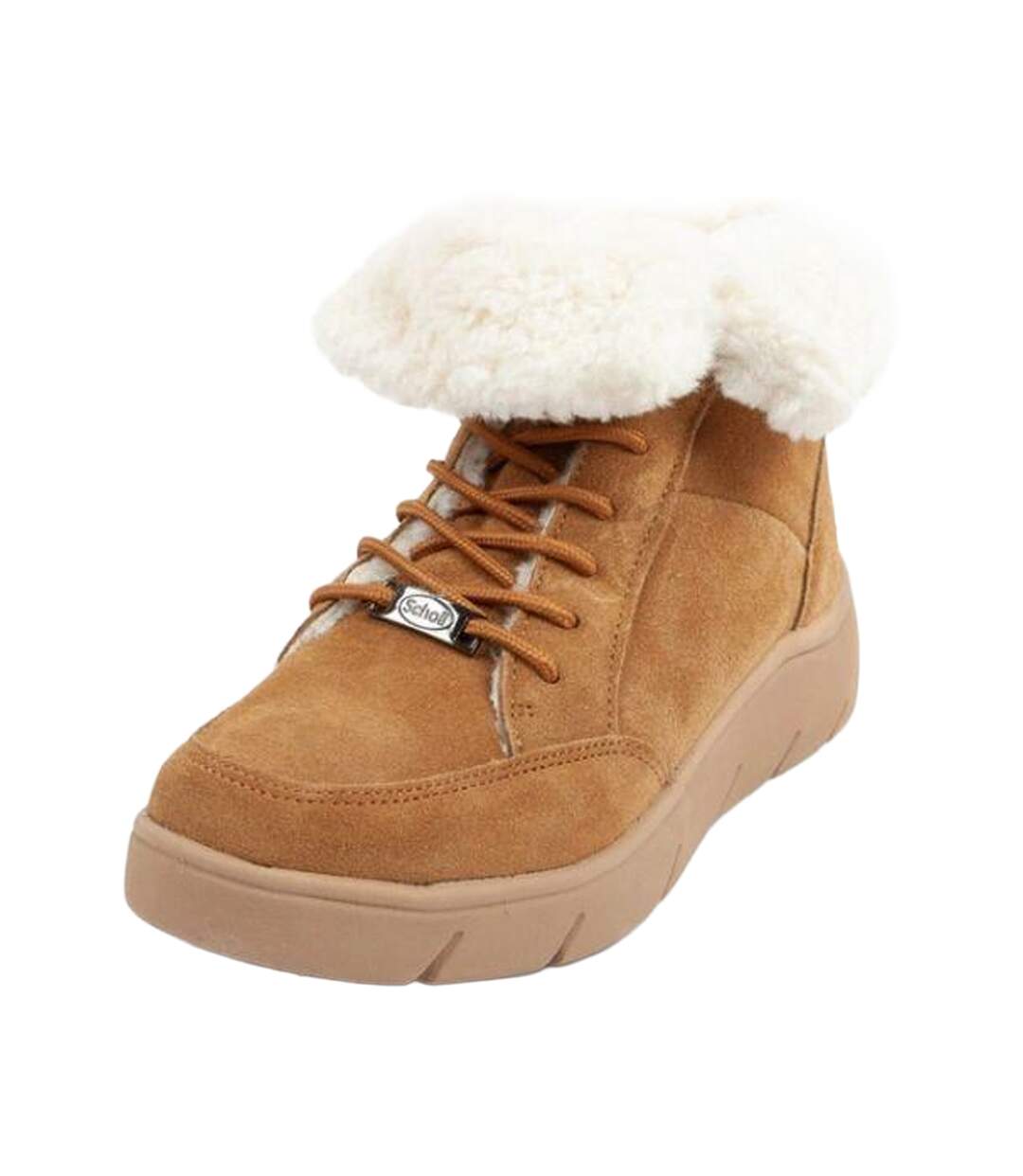 Bottines Stelvio Femme Marron Beige Crème Scholl-1