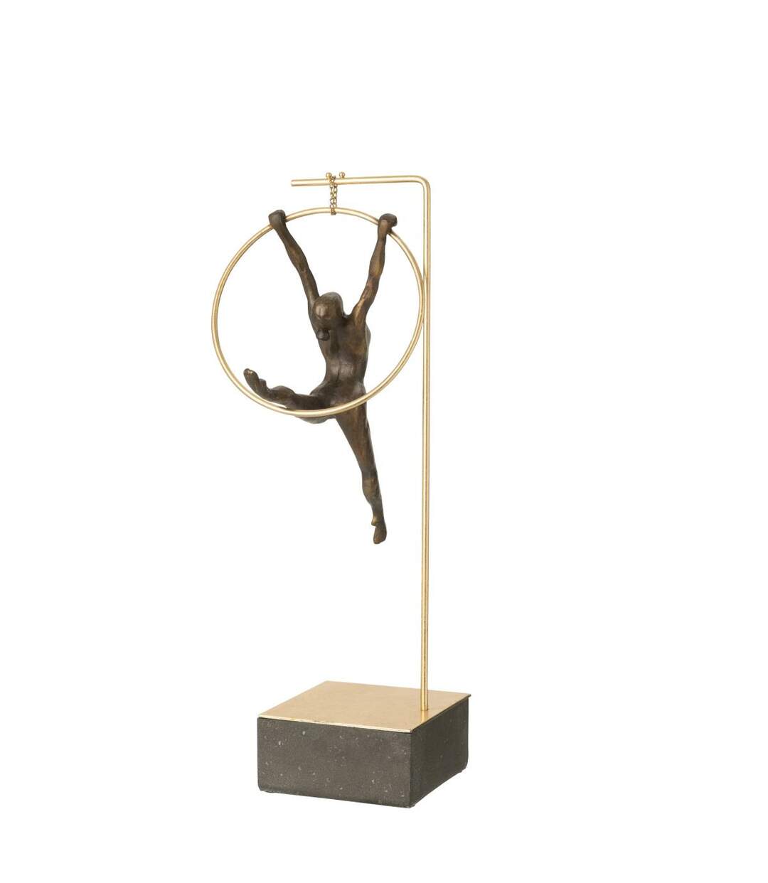 Gymnaste Cerceau sur Socle Beta 48cm Doré & Noir-2